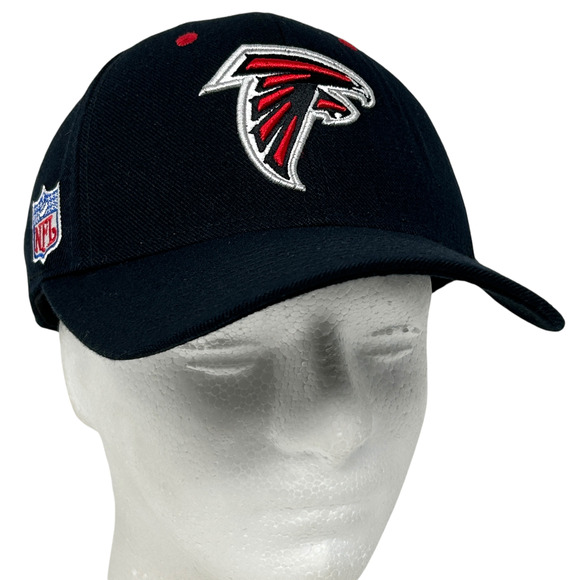 Atlanta Falcons Hat Cap Football NFL Reebok Strapback 6 Panel Wool Blend Black - Picture 11 of 11
